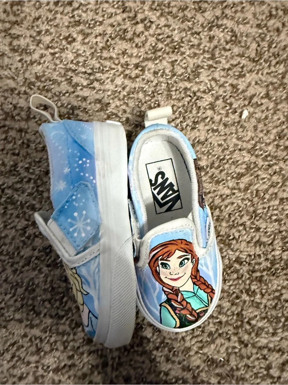 Custom hand painted Frozen Vans